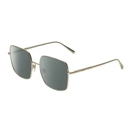 VCHF49M-0300 Titanium Women Square Polarized Bifocal Sunglass Gold 55 mm Grey by Chopard
