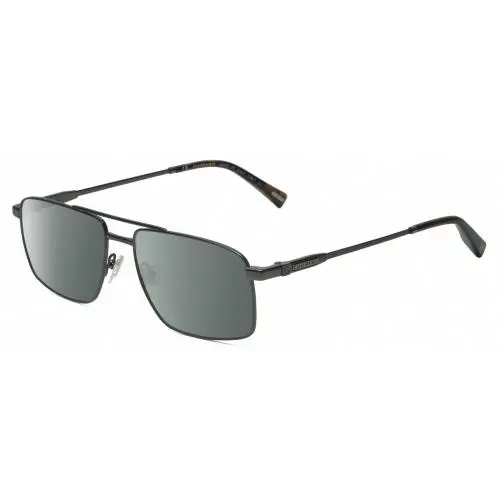 VCHF56-0568 23KT Gold Plated Mens Polarized Sunglass Black Gunmetal 57mm Smoke Grey Polar by Chopard