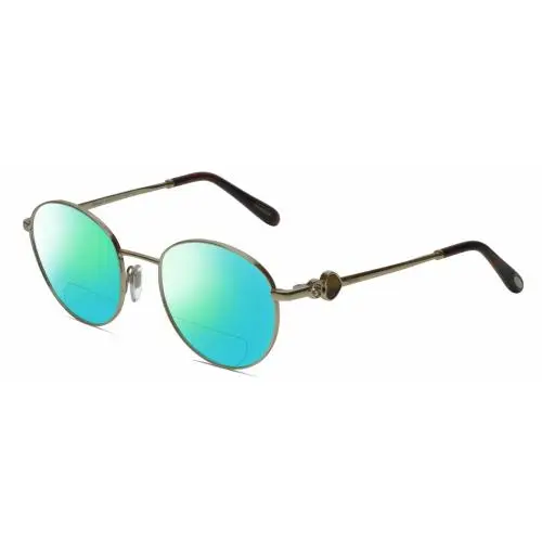VCHC52S-0594 23KT Gold Plated Polarized Bifocal Sunglasses Tortoise 51mm Green Mirror by Chopard