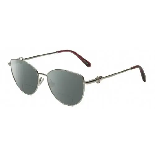 VCHF51S-0579 23KT Gold Plated Polarized Bi-focal Sunglasses Silver 54 mm Grey by Chopard