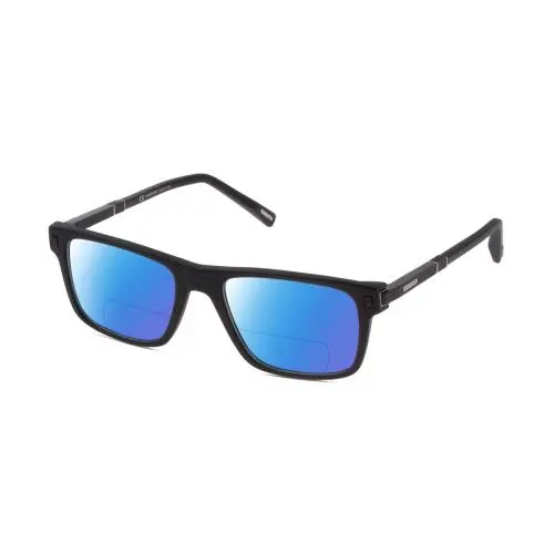 VCH313-0703 Men`s Polarized Bifocal Sunglasses in Black 53 mm 41 Options Blue Mirror by Chopard
