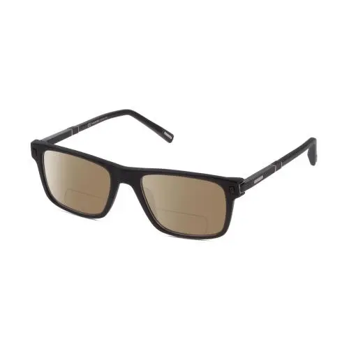 VCH313-0703 Men`s Polarized Bifocal Sunglasses in Black 53 mm 41 Options Brown by Chopard