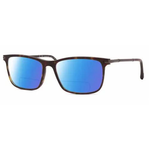 Chopard VCH285-0722 23KT Gold Plated Polarized Bifocal Sunglasses Tortoise 55 mm - Frame: Multicolor, Lens: Blue Mirror