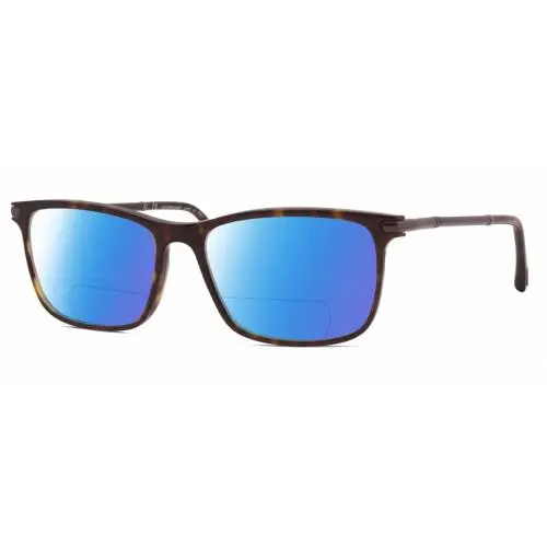 VCH285-0722 23KT Gold Plated Polarized Bifocal Sunglasses Tortoise 55 mm Blue Mirror by Chopard