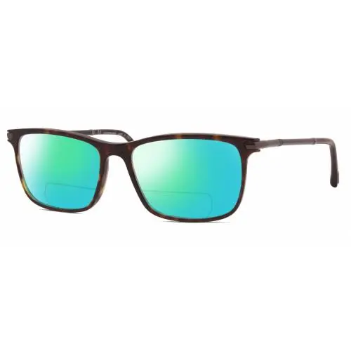 VCH285-0722 23KT Gold Plated Polarized Bifocal Sunglasses Tortoise 55 mm Green Mirror by Chopard