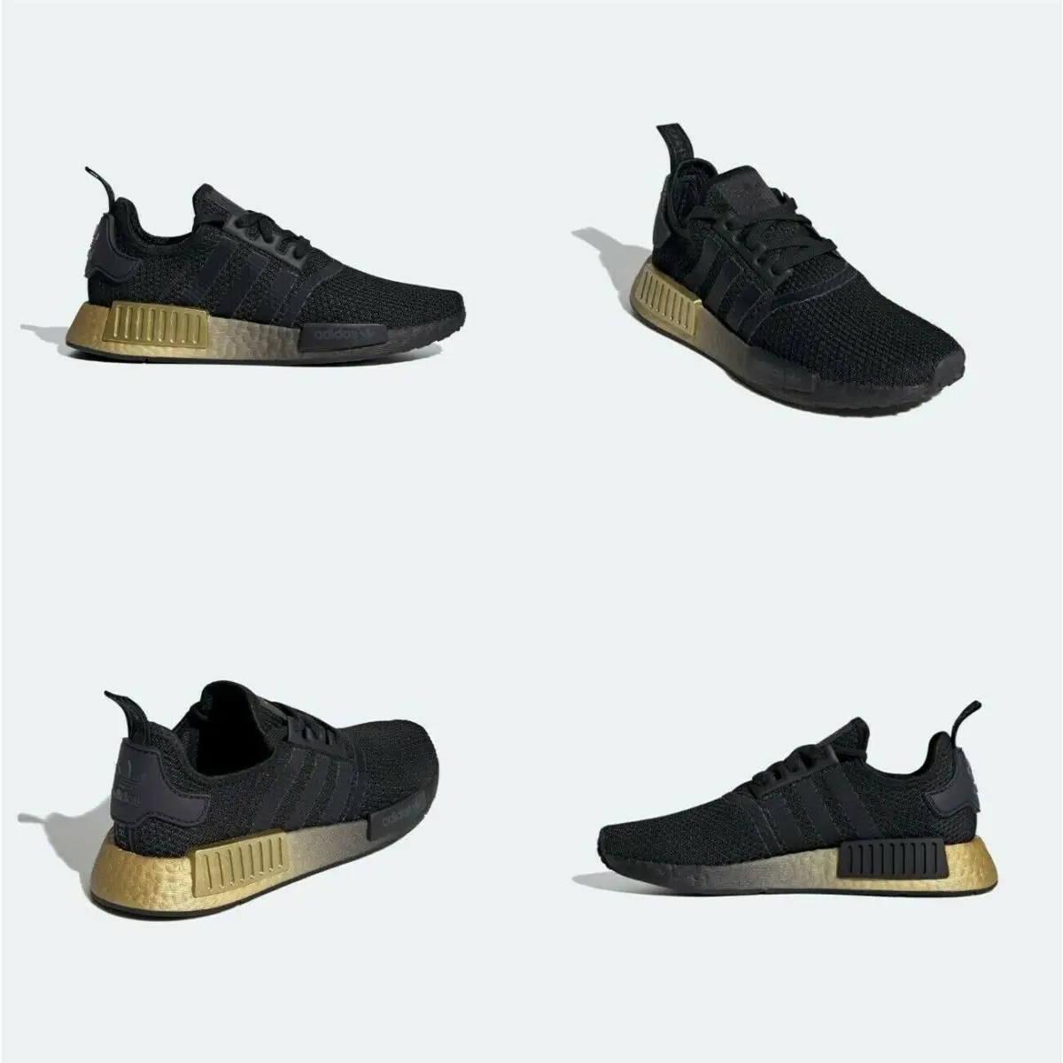 Adidas Nmd R1 W Boost Black / Black / Carbon Womens Size 6.5 US FU9352