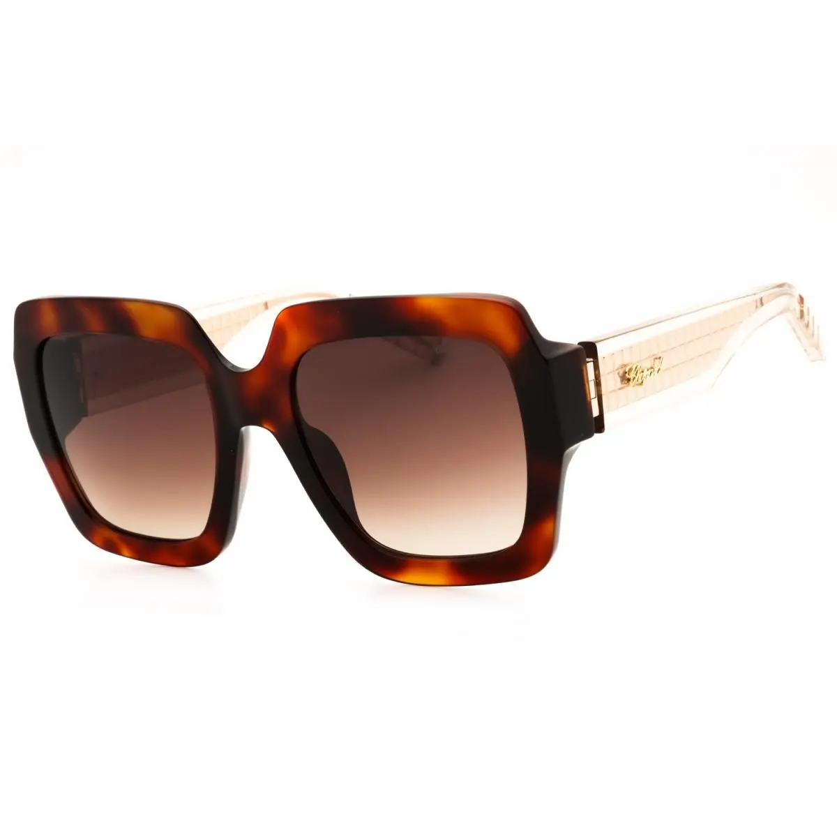 Chopard SCH363M 0909 Sunglasses Havana Frame Brown Gradient Lenses 55mm
