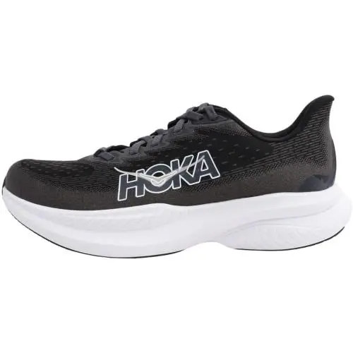 Hoka Womens Mach 6 Running Shoes - Black/white