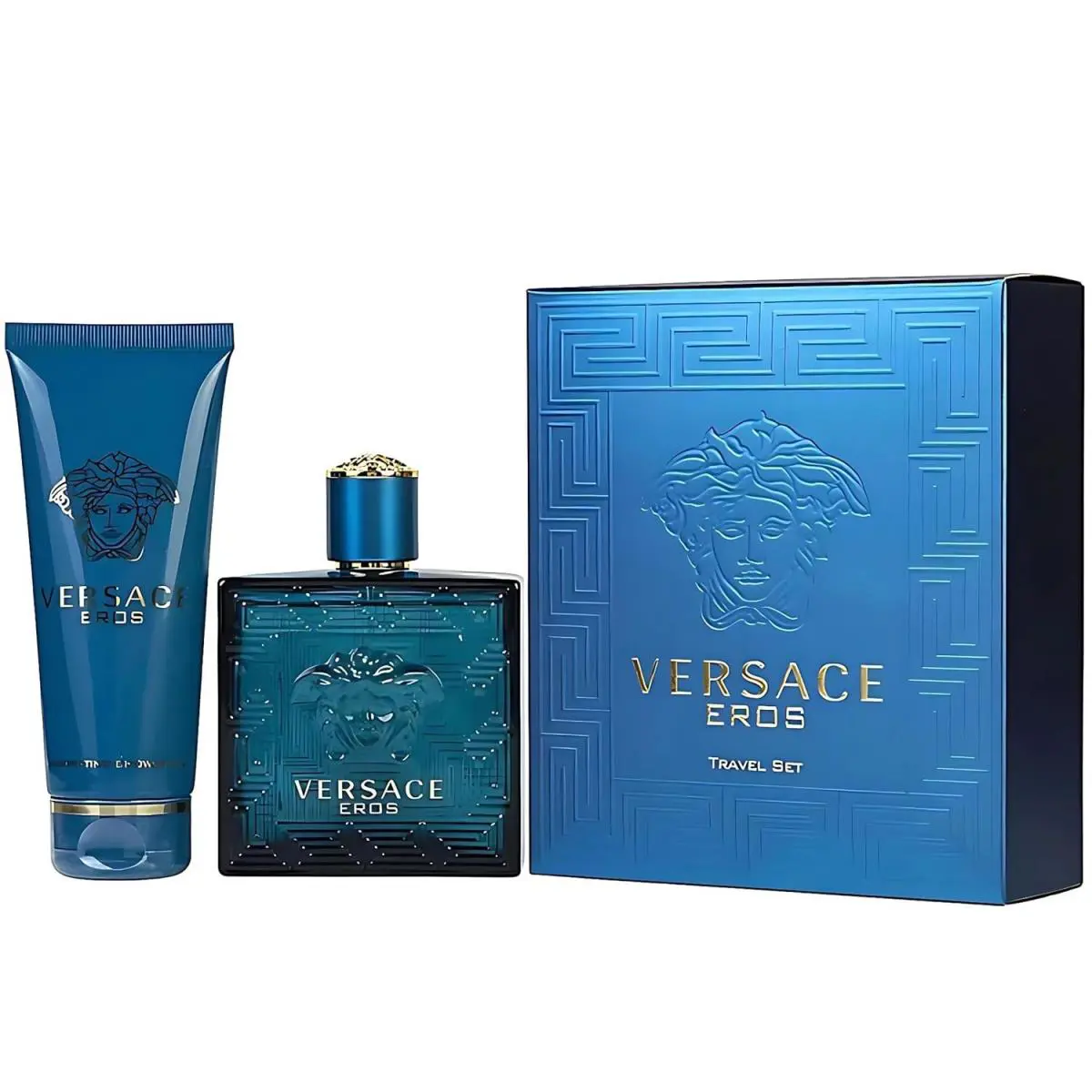 Versace Eros Set 2 Pc`s Eau De Toilette 3.4 oz Shower Gel 3.4 oz