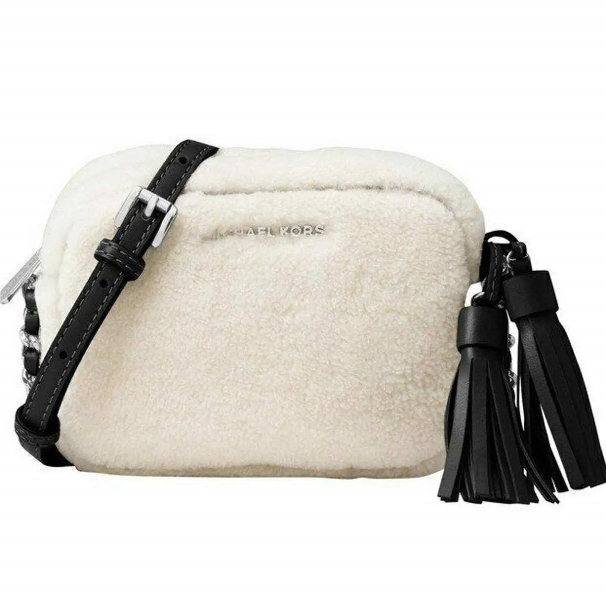 Michael Kors Jet Set Travel Small Shearling Crossbody 32F6STVC1F