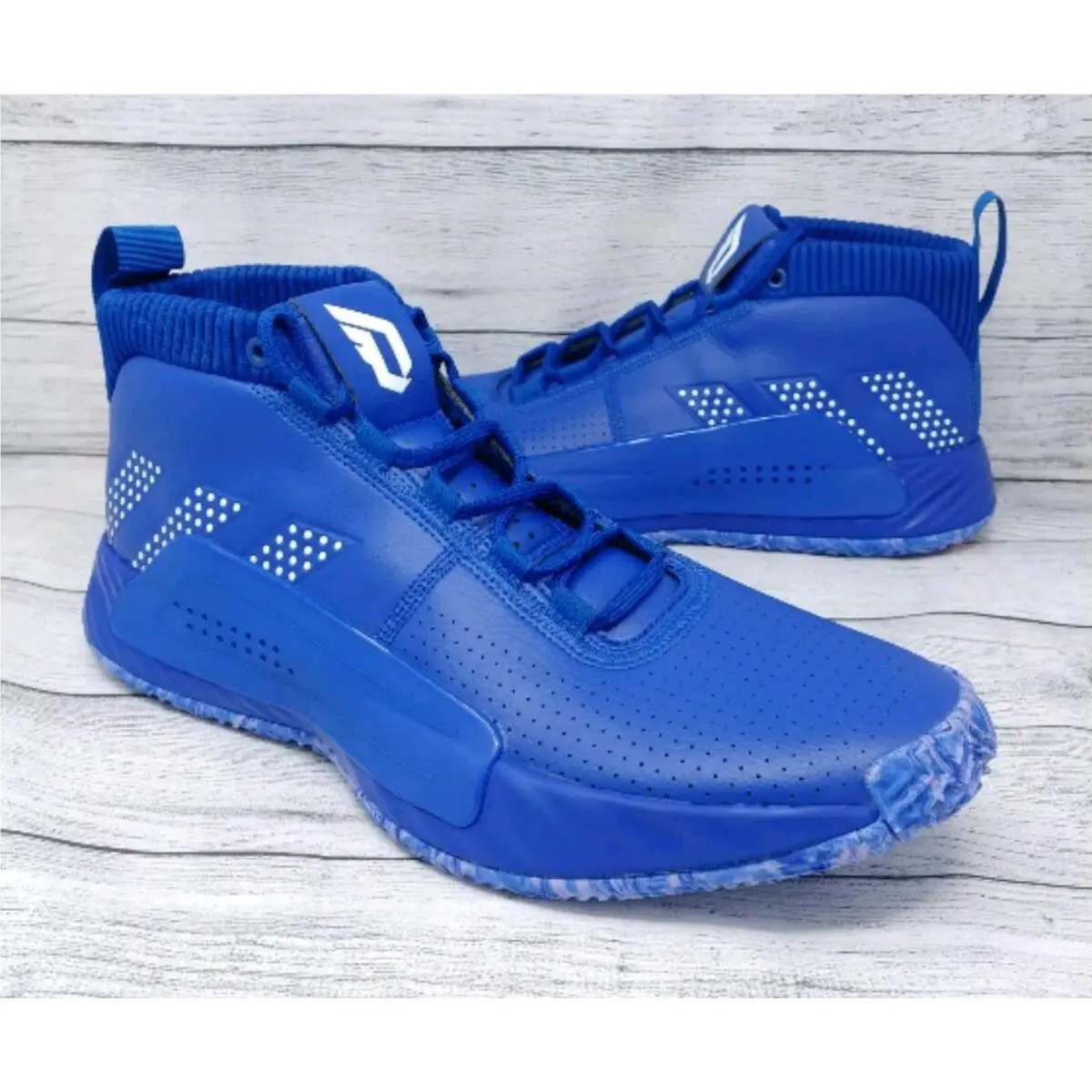 Adidas SM Dame 5 Team Blue Mens Basketball Shoes Damian Lillard EE5427 Size 14