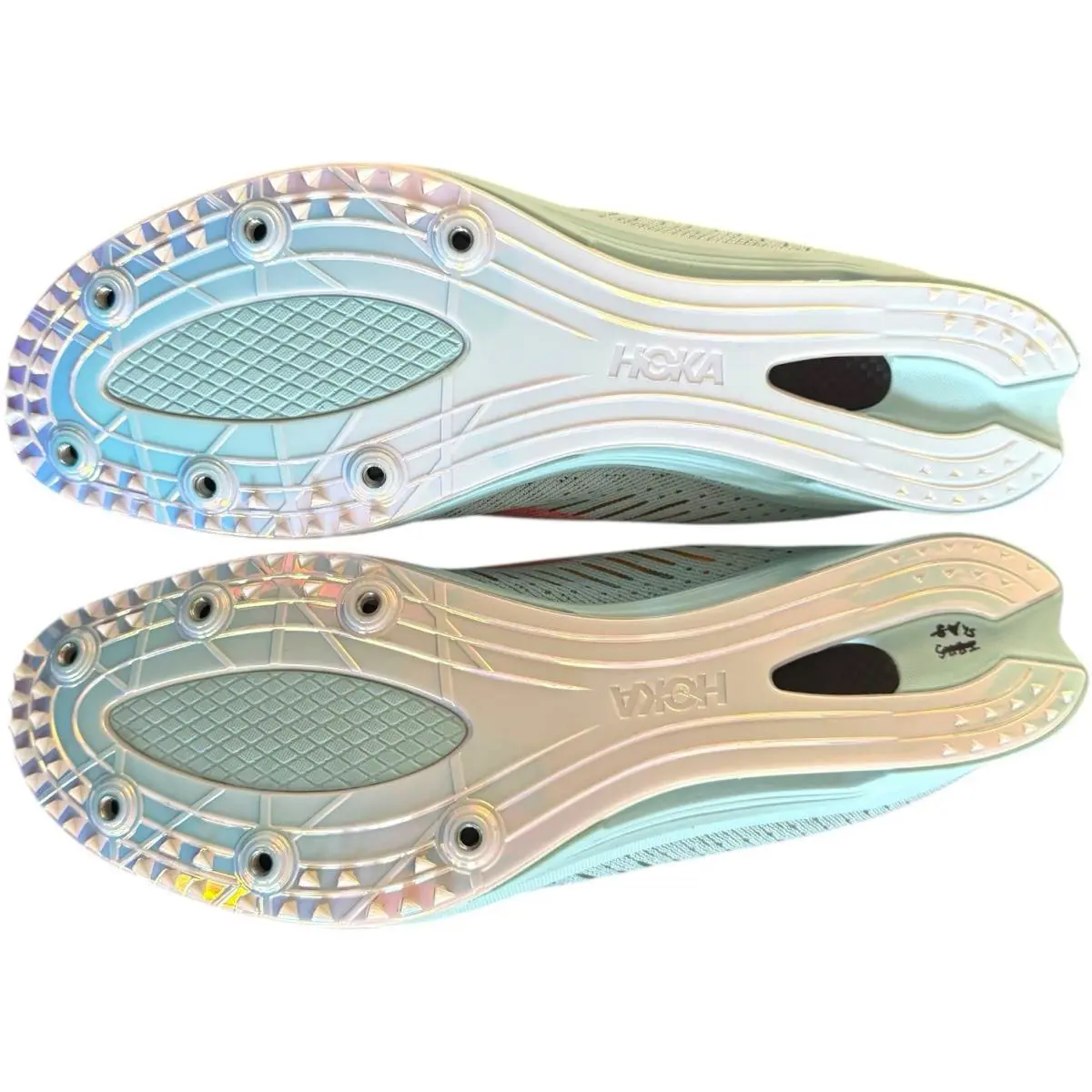 Hoka shoes - blue glass/radiant yellow 11