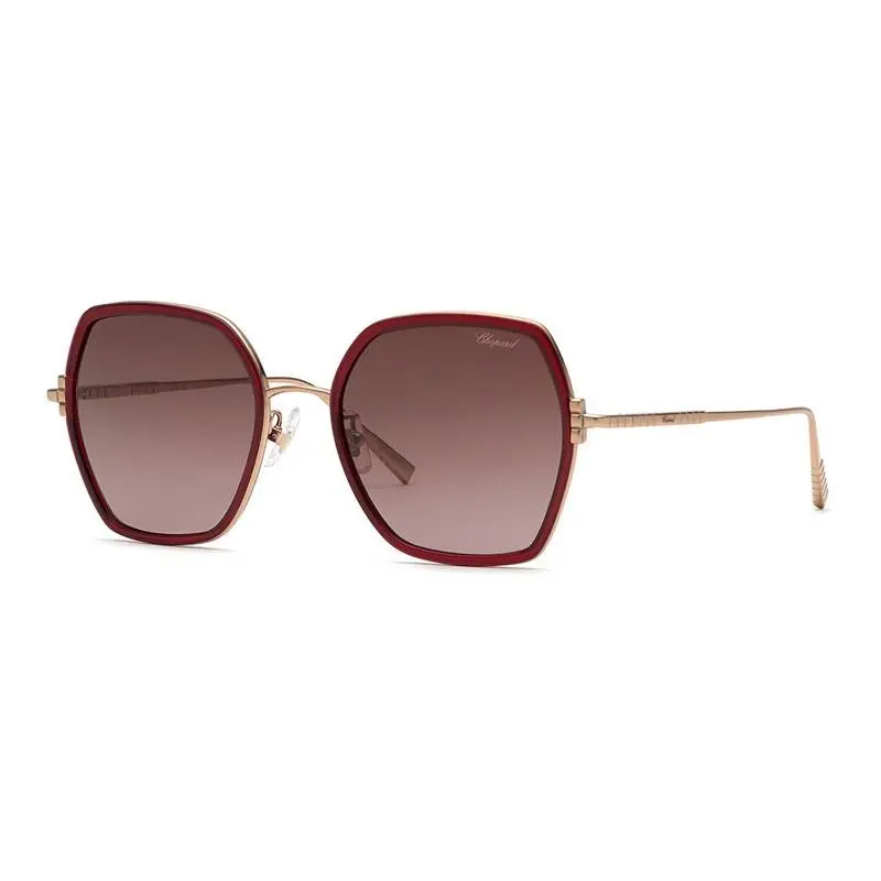 Chopard SCHL02V 300K Gold Green/green Gradient 54-20-135 Sunglasses - Frame: Gold & Green, Lens: Green Gradient, code: 300K