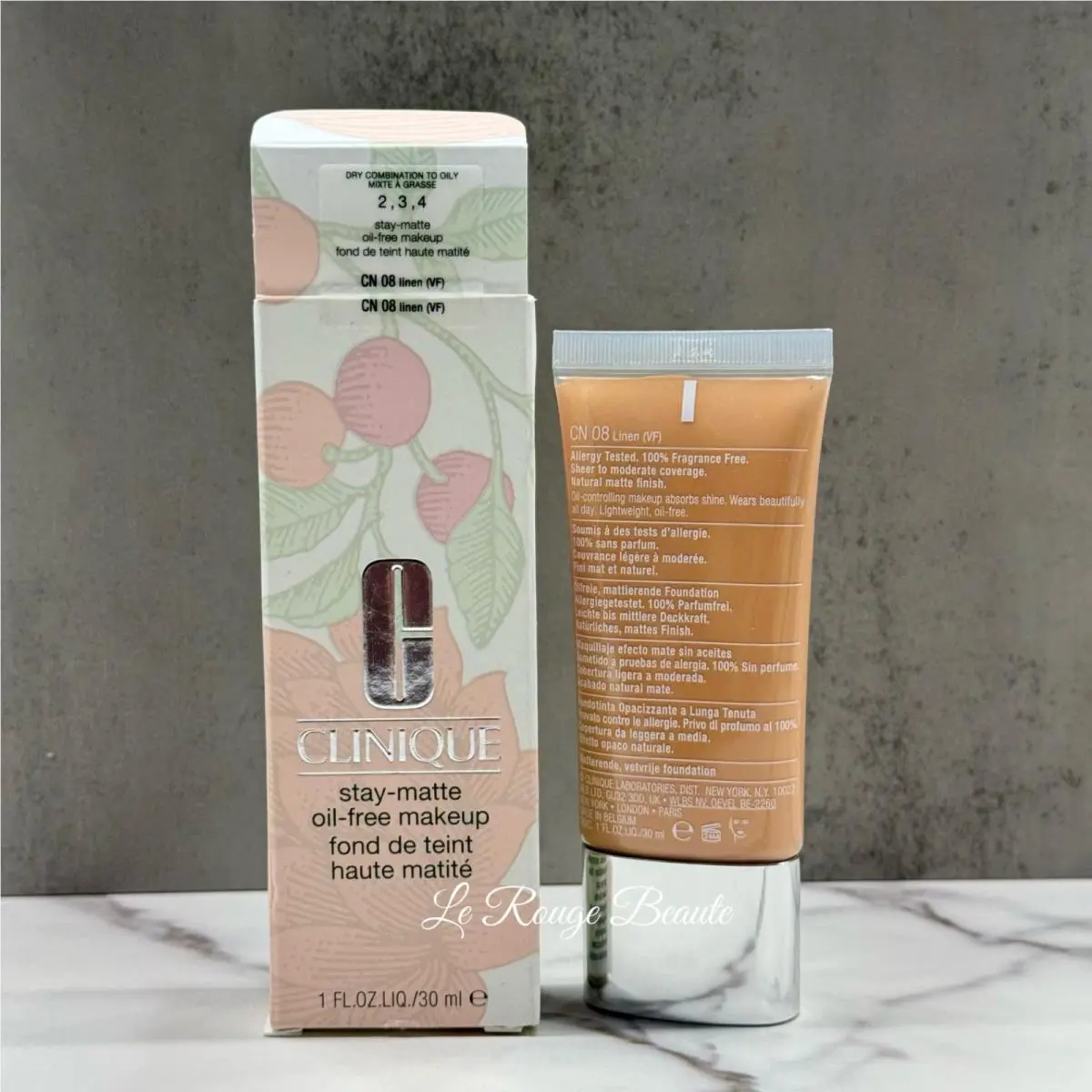 Stay-matte Oil Free Makeup Foundation Pick Shade Price For 1 Only CN 08 Linen(vf) by Clinique