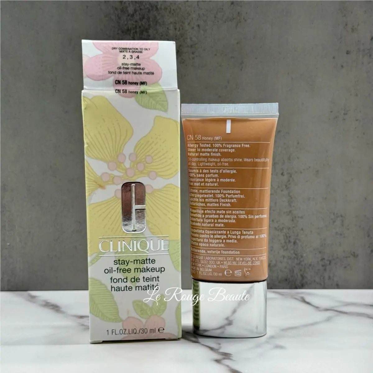 Stay-matte Oil Free Makeup Foundation Pick Shade Price For 1 Only Cn 58 Honey (mf) by Clinique