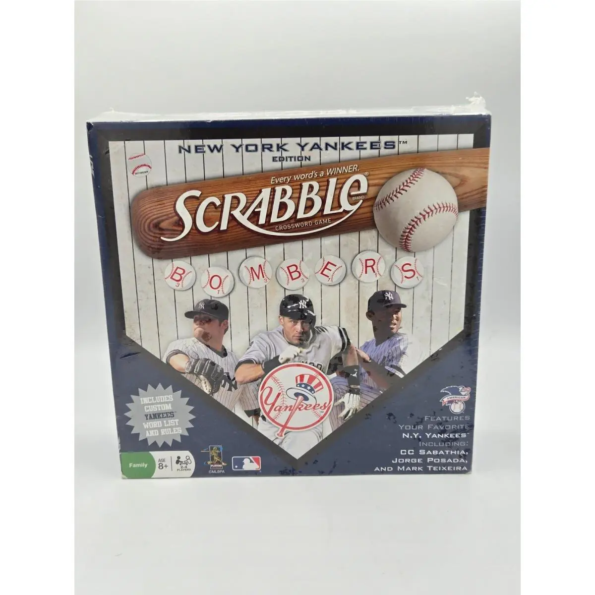 York Yankees Scrabble Board Game Mlb Baseball Edition Hasbro