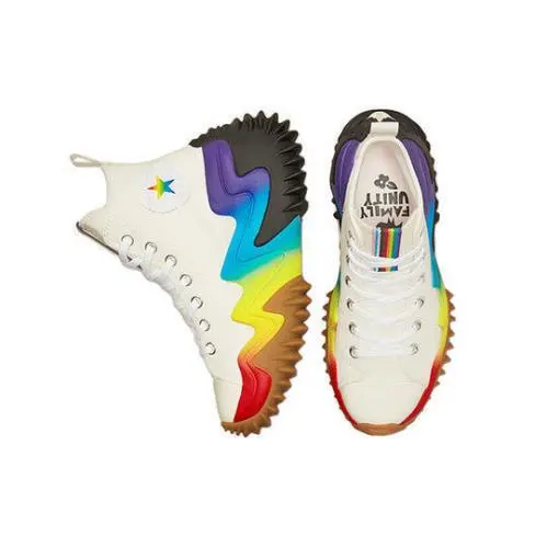 Converse shoes - Run Star Motion Platform Hi - A02262C - White/Multi/Black, Manufacturer: White/Multi/Black 3