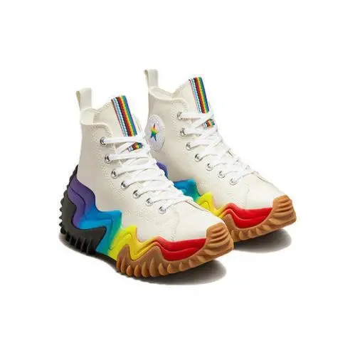 Converse shoes - Run Star Motion Platform Hi - A02262C - White/Multi/Black, Manufacturer: White/Multi/Black 4