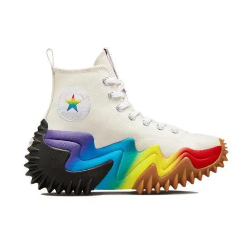 Converse shoes - Run Star Motion Platform Hi - A02262C - White/Multi/Black, Manufacturer: White/Multi/Black 5