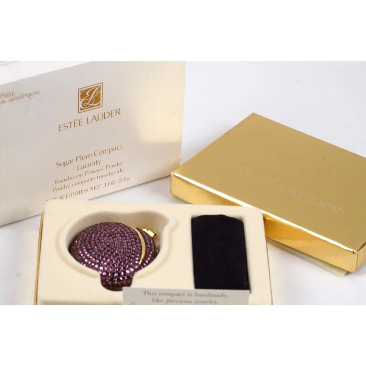 Estee Lauder Sugar Plum Compact Lucidity Translucent Pressed Powder 2.8 g