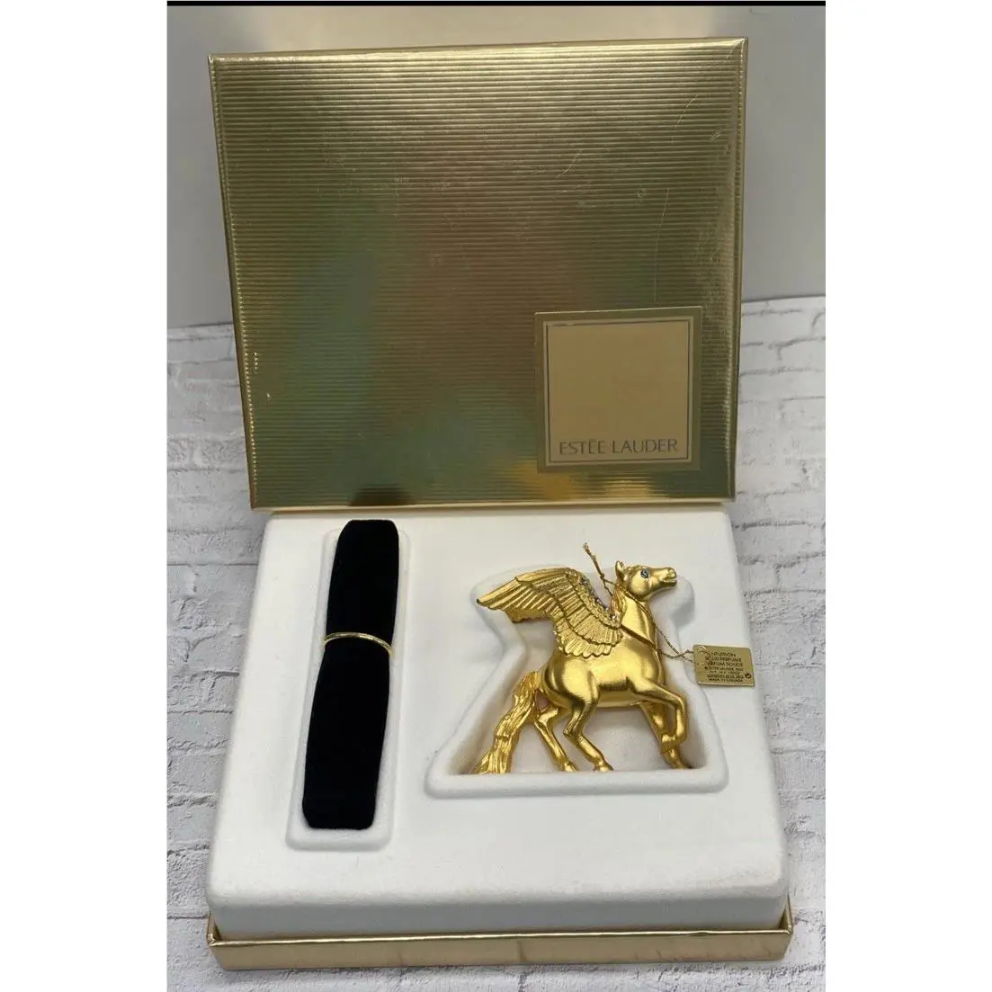 Estee Lauder Monica Rich Kosann Intuition Pegasus Solid Perfume Compact
