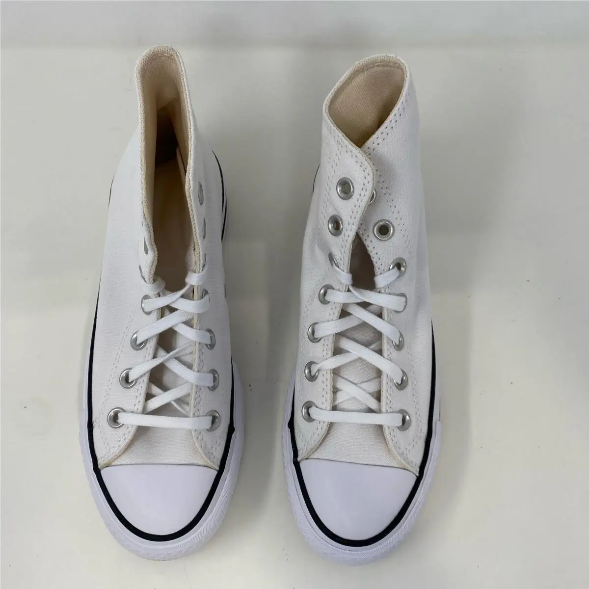 Converse Chuck Taylor Lift High Top White/black Women’s 6.5