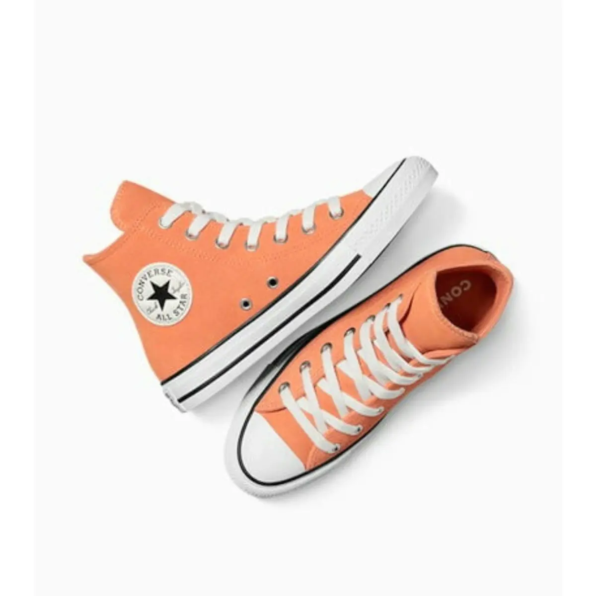 Converse Chuck Taylor All Star Suede High Tops Women 9 Men 7 Orange Shoes - Orange