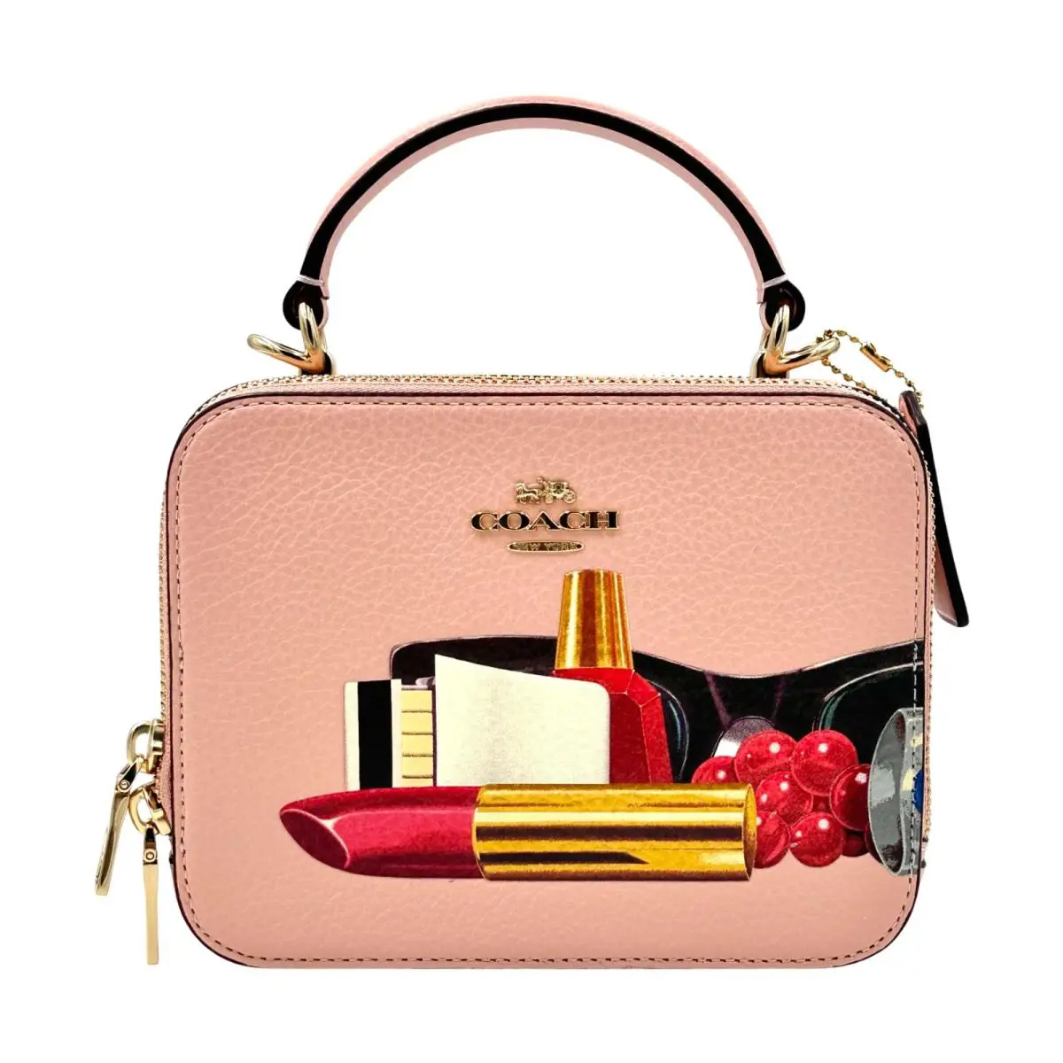 X Tom Wesselmann Lipstick Box Crossbody- Light Pink Multi by Coach