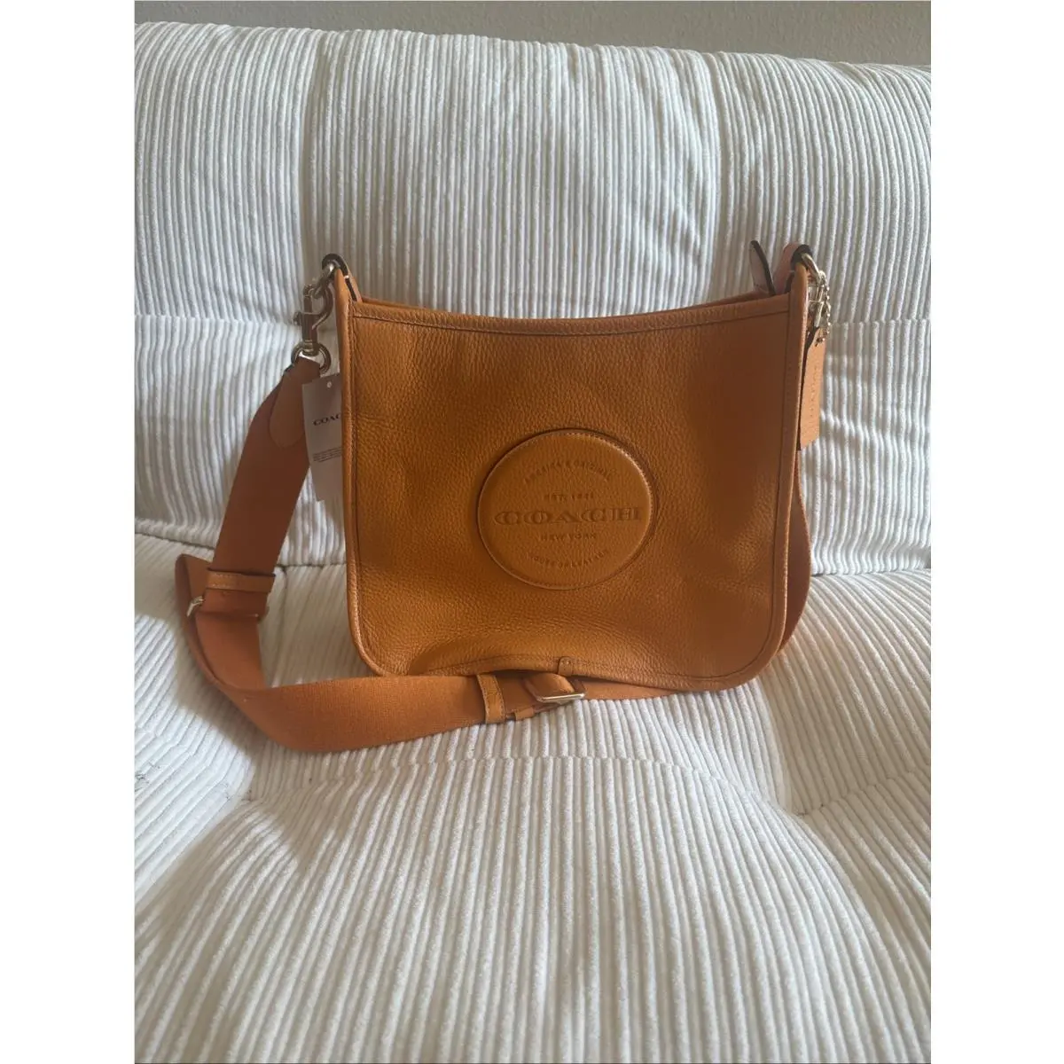 Coach Dempsy Women`s Crossbody File Bag Small - CA290 Orange