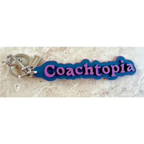 Coach Coachtopia Bag Charm W/dust Bag Box and Tissue:nwot Lilac Berry CL881