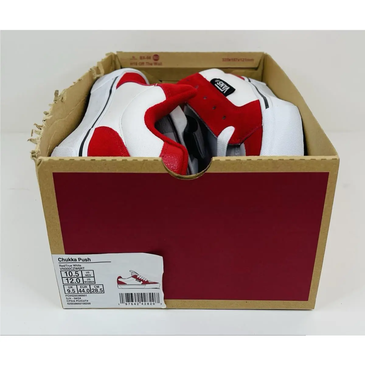 Vans shoes - VANS Chukka Push - Chukka Push - VN000CZW6RT - Red/White 5