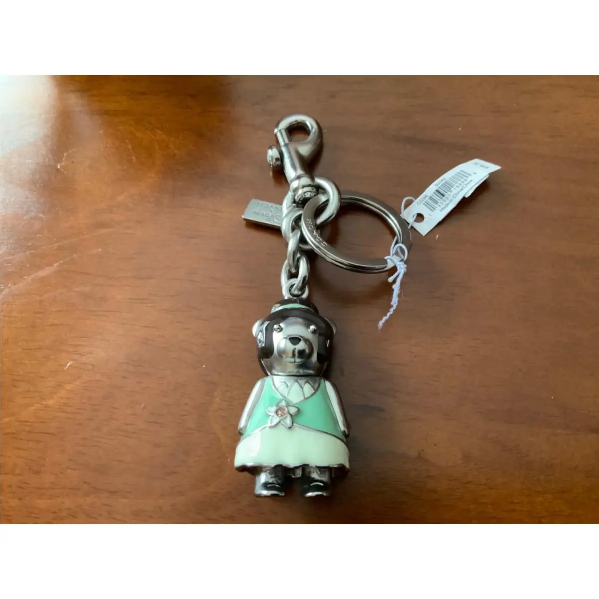 Cute Coach x Disney Tiana Keychain/key Ring/fob Charm C0268