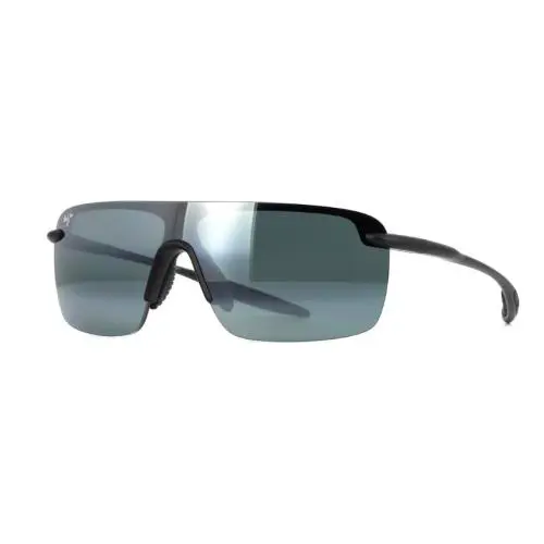 Maui Jim Palulu Matte Black Gray Sunglasses 680-02 MJ0680S-001 - Frame: Black, Lens: Gray