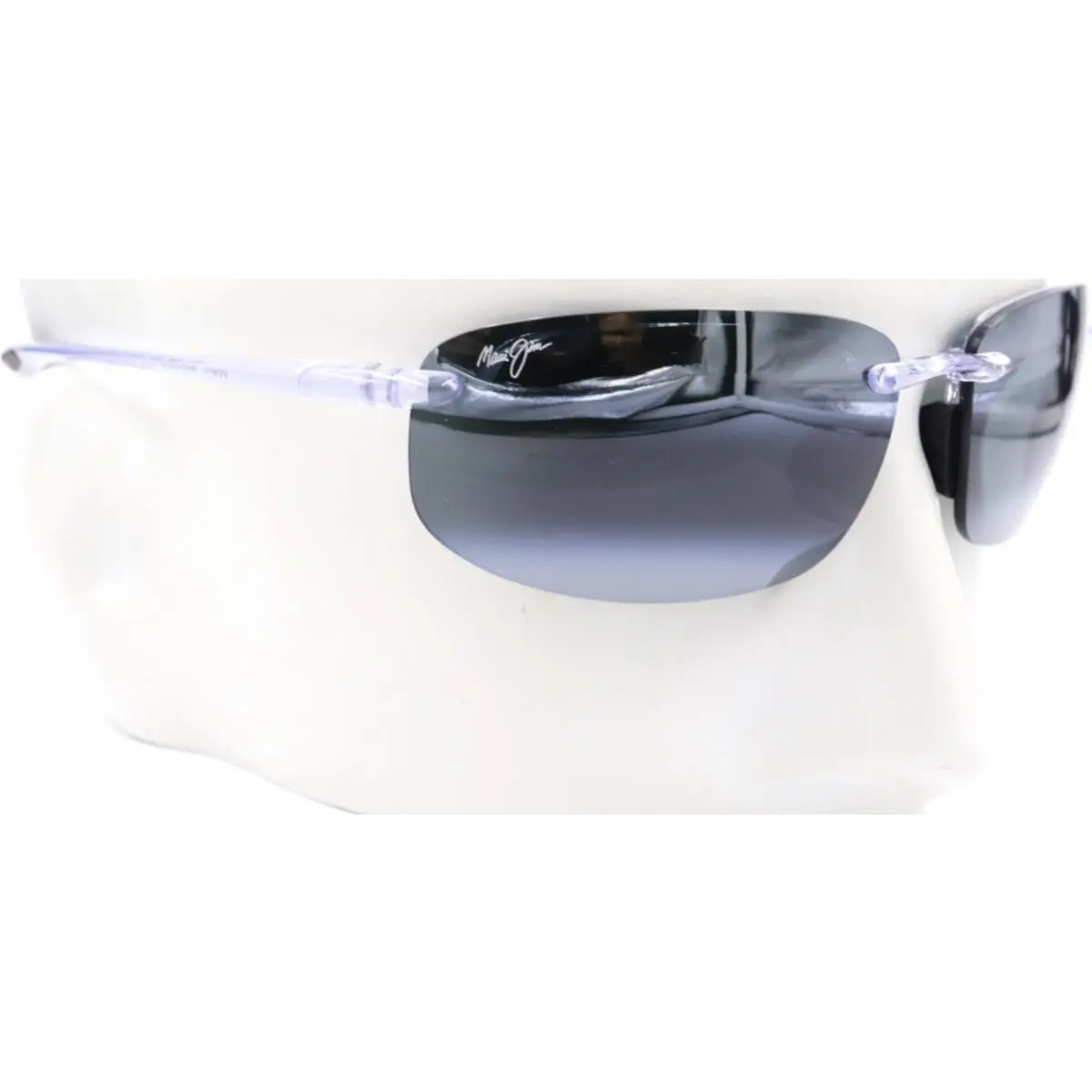 Maui Jim Ho`okipa Shiny Crystal Gray Sunglasses MJ0407S-005 / 407-05