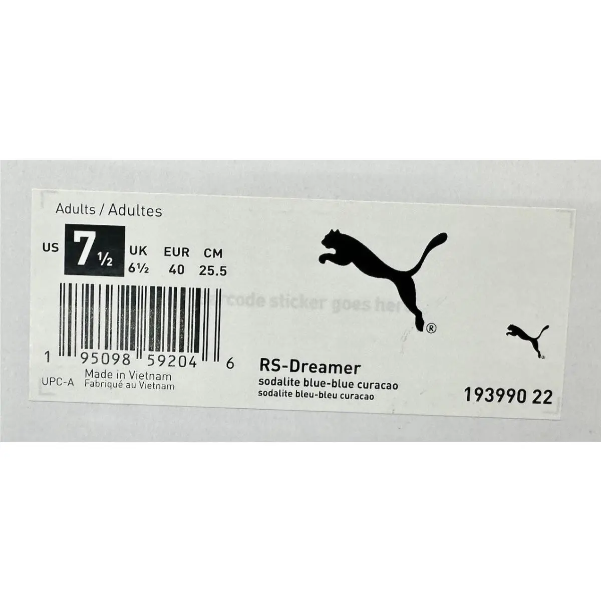 Puma shoes - Puma Dreamer J Cole - Dreamer Cole - 193990-22 - Blue (UPC: 195098592046) 8