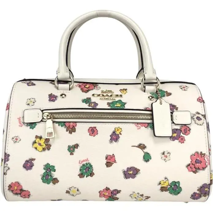 Coach Rowan Satchel with Spaced Floral Field Print CA229 - Exterior: Multicolor
