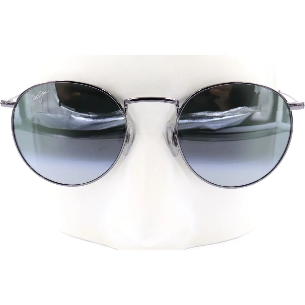 Maui Jim Pukaua Black Metal Round Sunglasses MJ0667S-001 / 667-17A