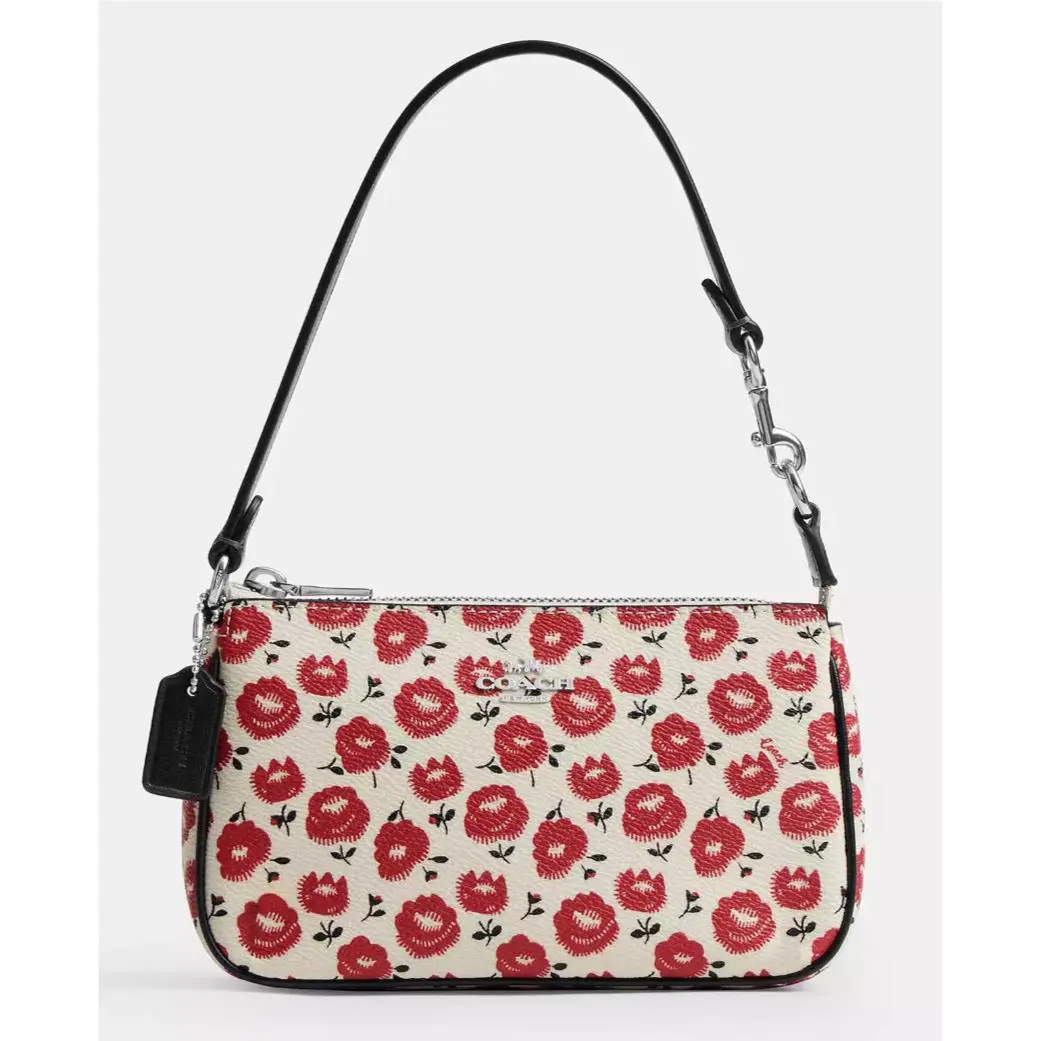 Coach Nolita 19 Chalk Multi Signature Canvas Wristlet/shoudler Bag CBM74