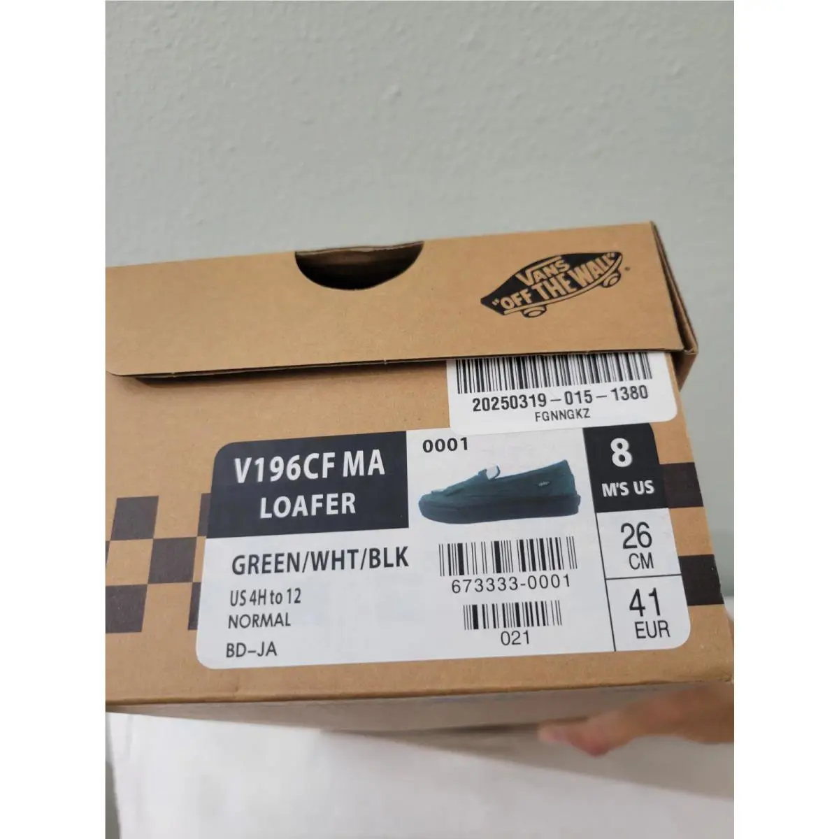 Vans shoes - Vans Loafer - Loafer - V196CFMA - Green 6