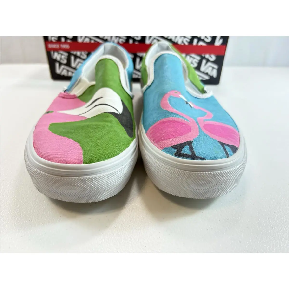 Vans shoes - VANS Classic - Classic - Pink, Blue, Green, White 9