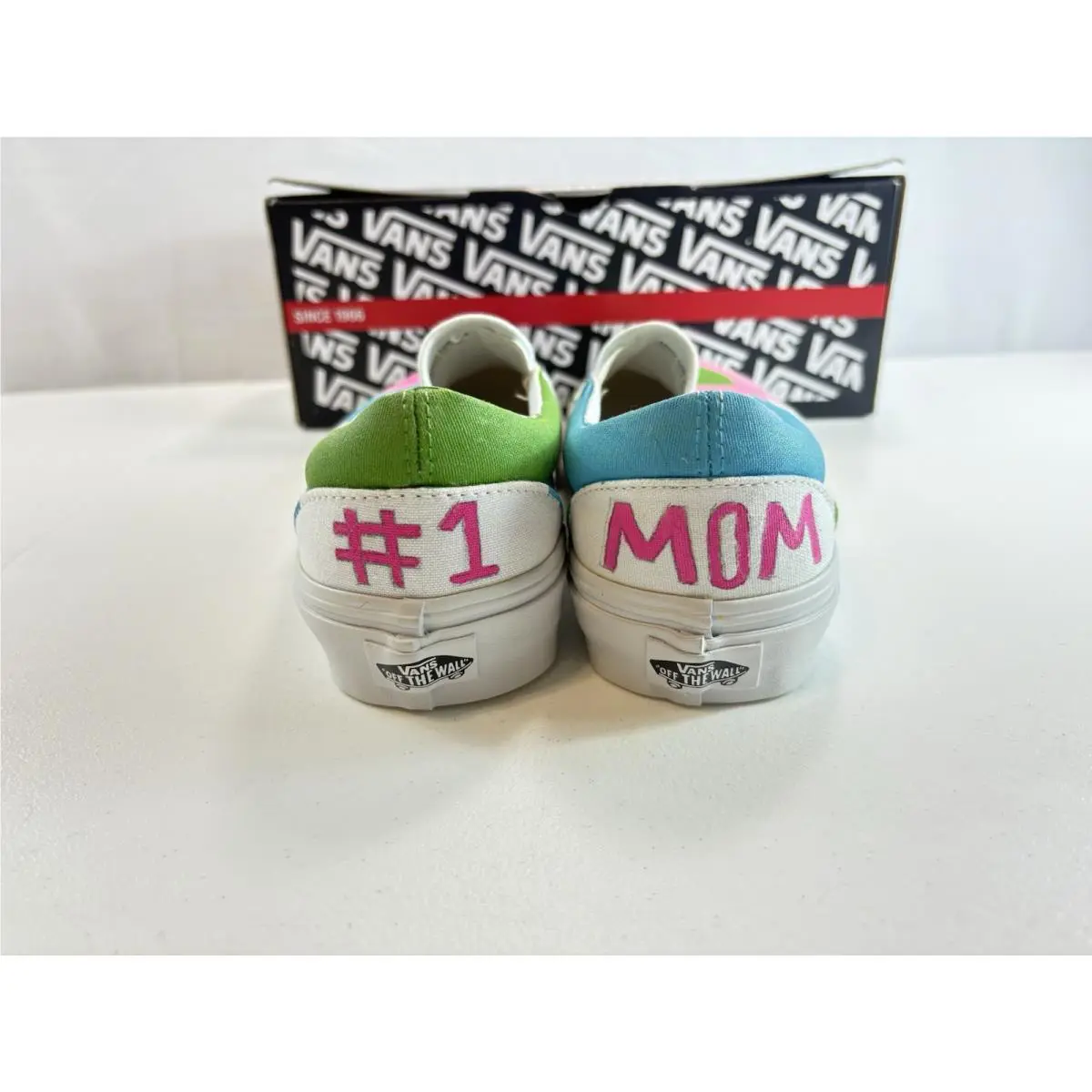 Vans shoes - VANS Classic - Classic - Pink, Blue, Green, White 0