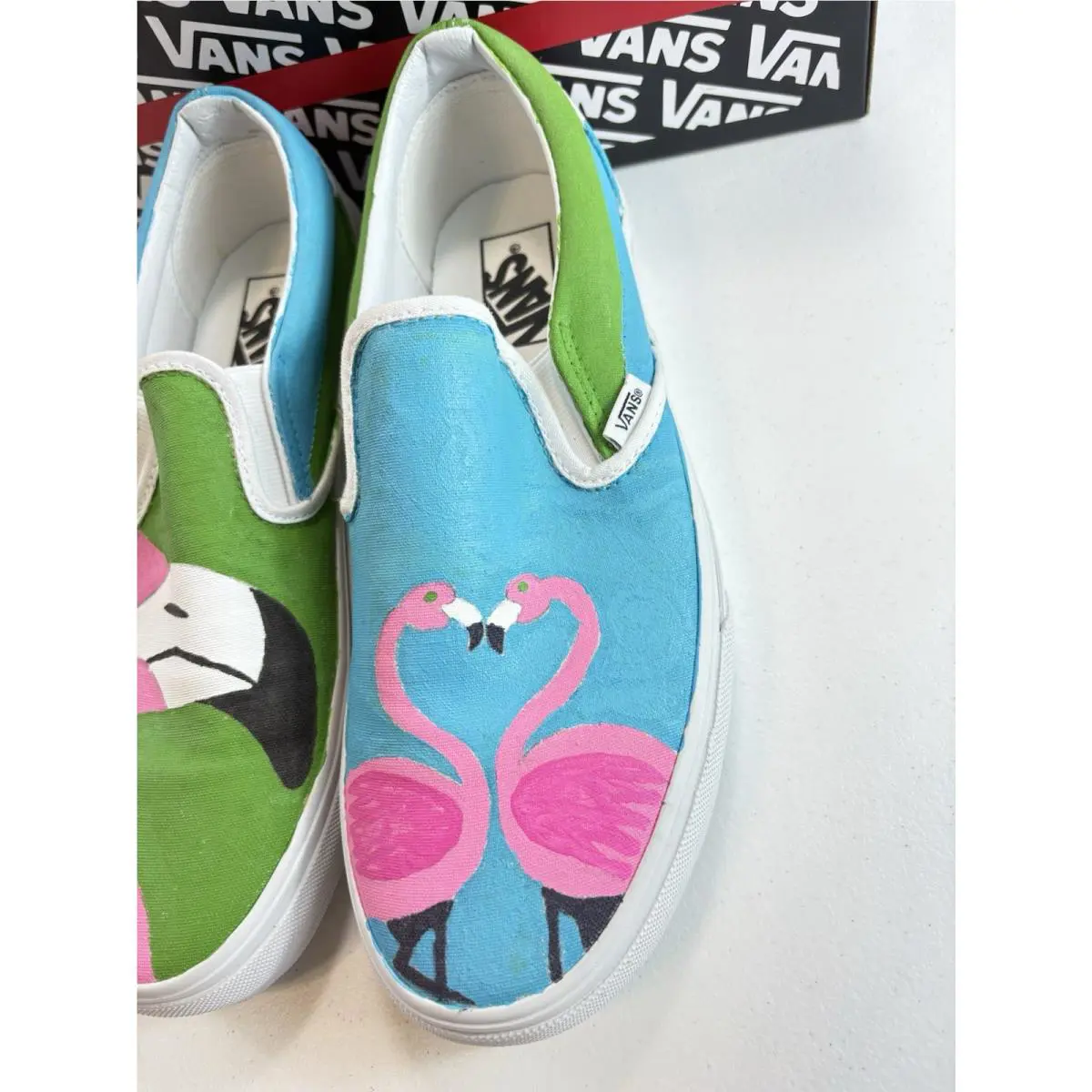 Vans shoes - VANS Classic - Classic - Pink, Blue, Green, White 3