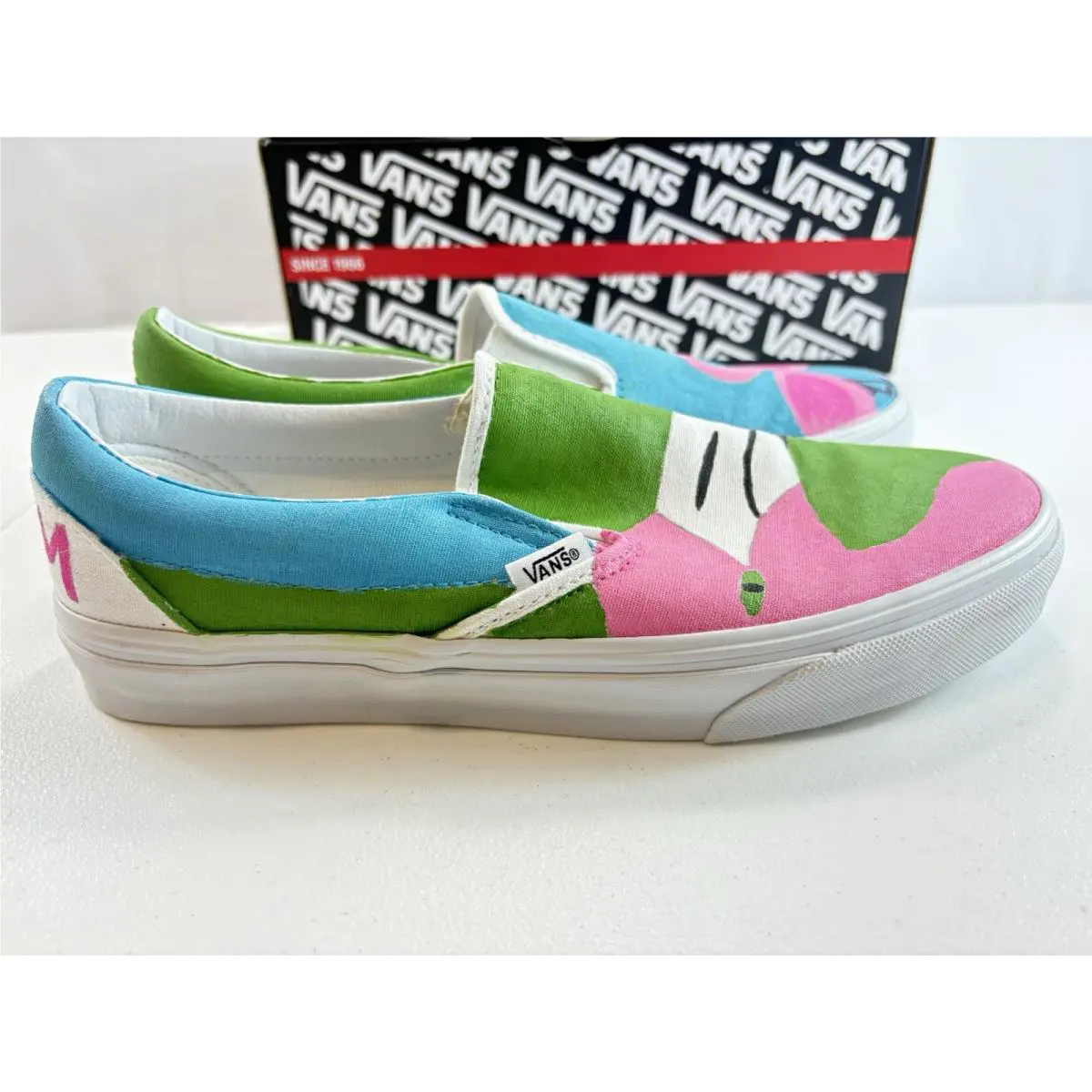 Vans shoes - VANS Classic - Classic - Pink, Blue, Green, White 6