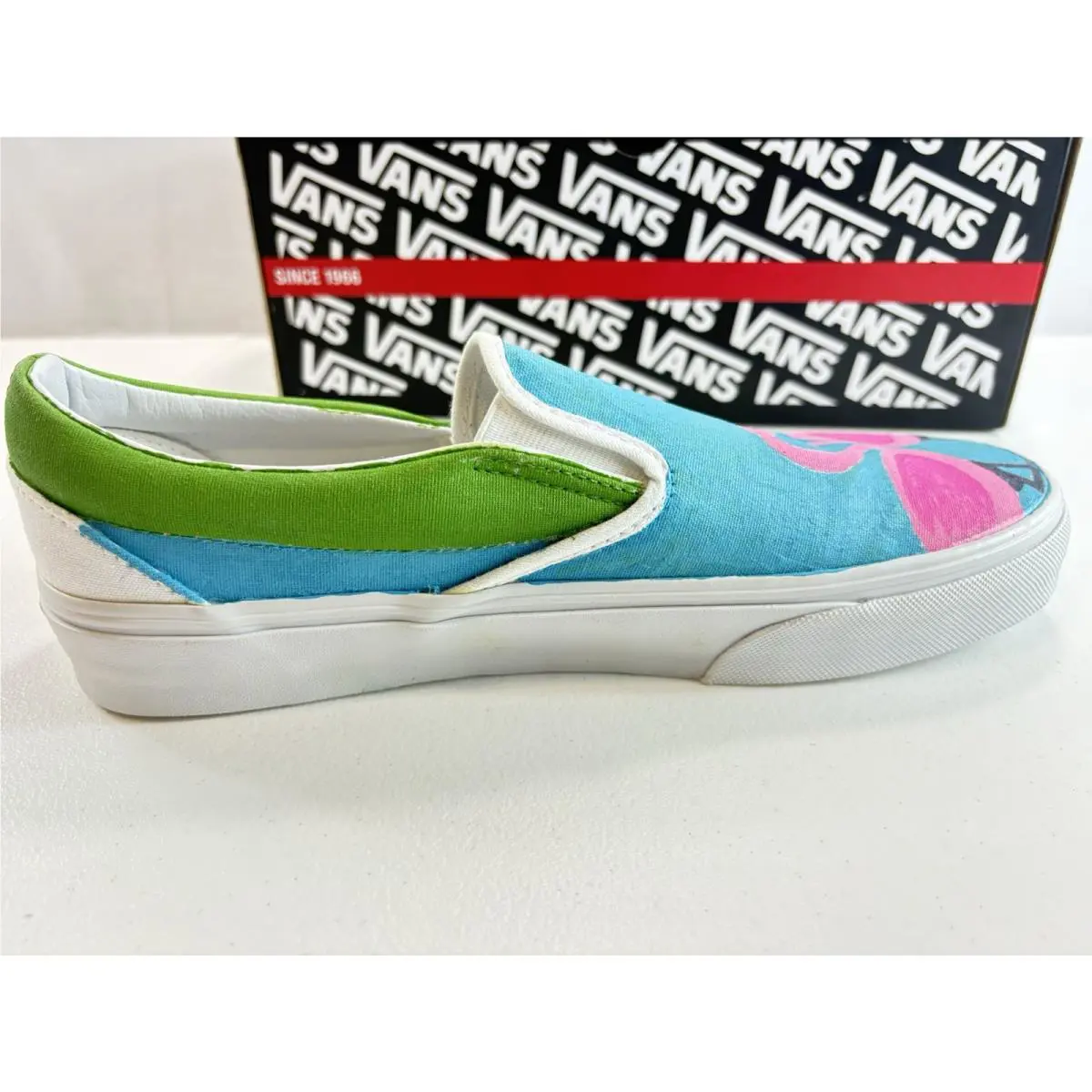 Vans shoes - VANS Classic - Classic - Pink, Blue, Green, White 8