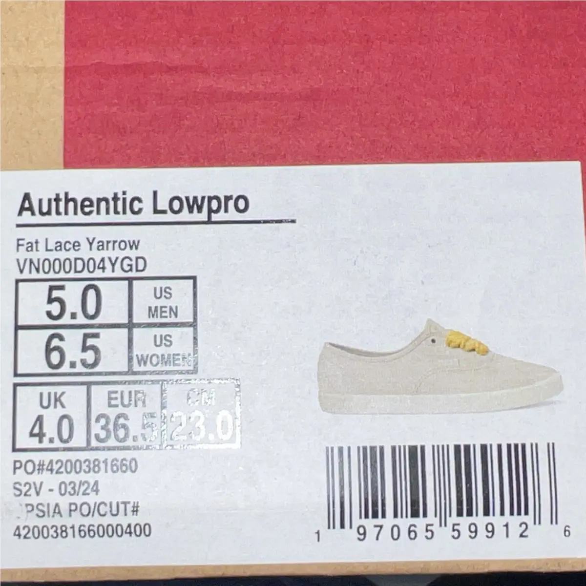 Vans shoes - VANS Authentic - Authentic - VN000D04YGD - Yarrow (UPC: 0197065599126) 7