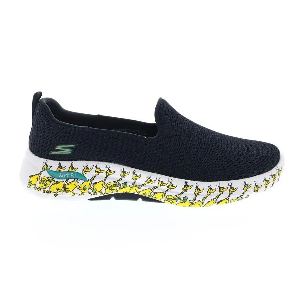 124850  Go Walk Arch Fit Green Belly Dr. Seuss Womens Black Athletic Sho by Skechers