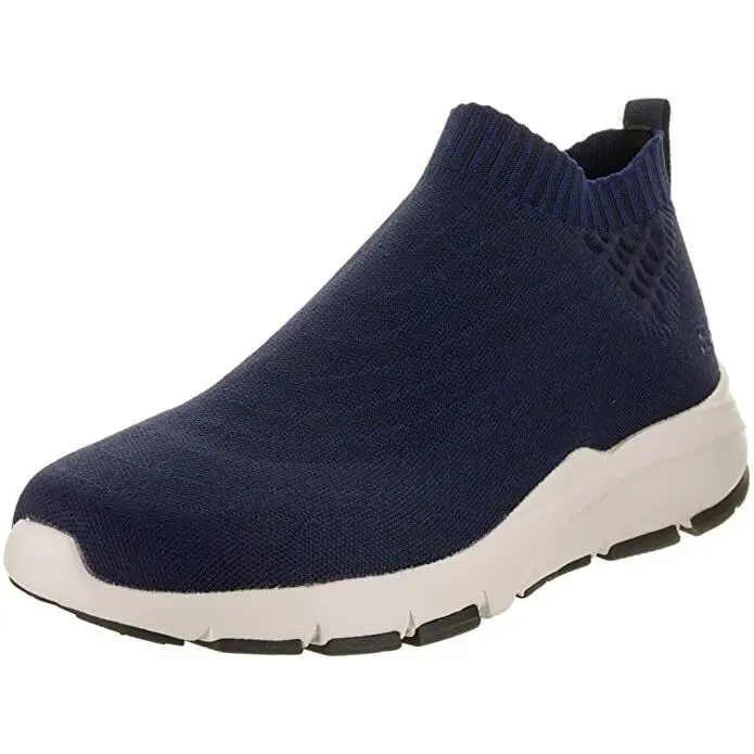 Skechers Men`s Relaxed Fit Bammer Beezel Navy Blue Shoes - Navy