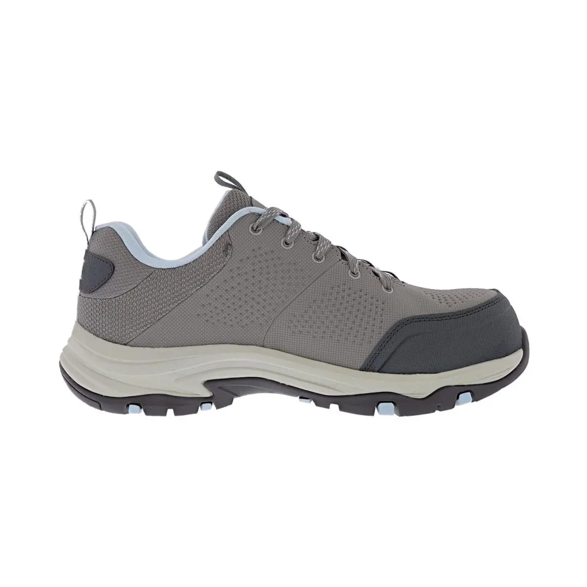 Skechers shoes - Work: Trego - Astallet CT - GRAY / AQUA 0