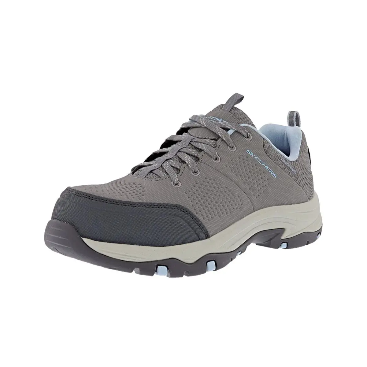 Skechers shoes - Work: Trego - Astallet CT - GRAY / AQUA 5