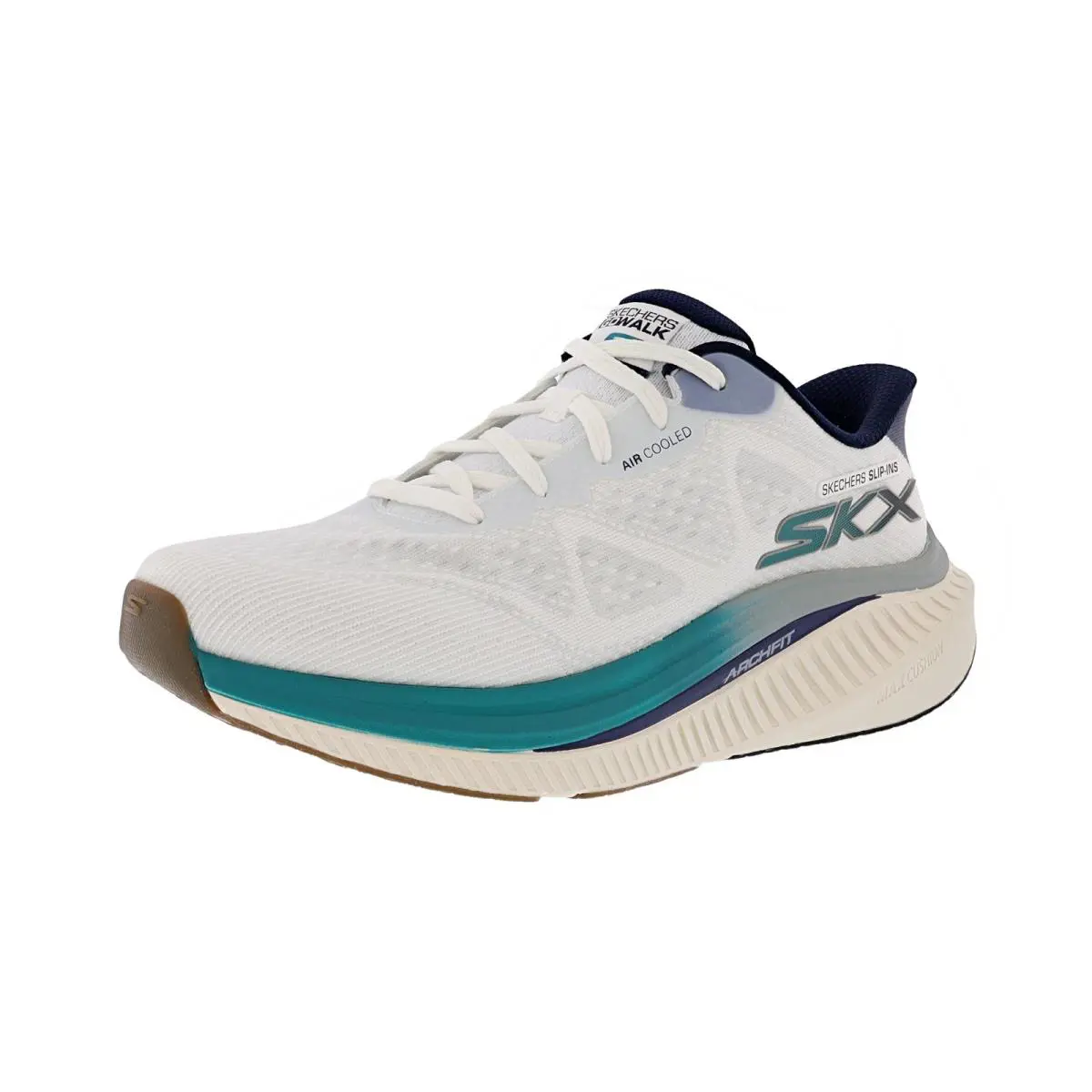 Skechers shoes - Go Walk Max Cushioning Arch Fit- Jesper - 216352 WMLT - WHITE / MULTI 5
